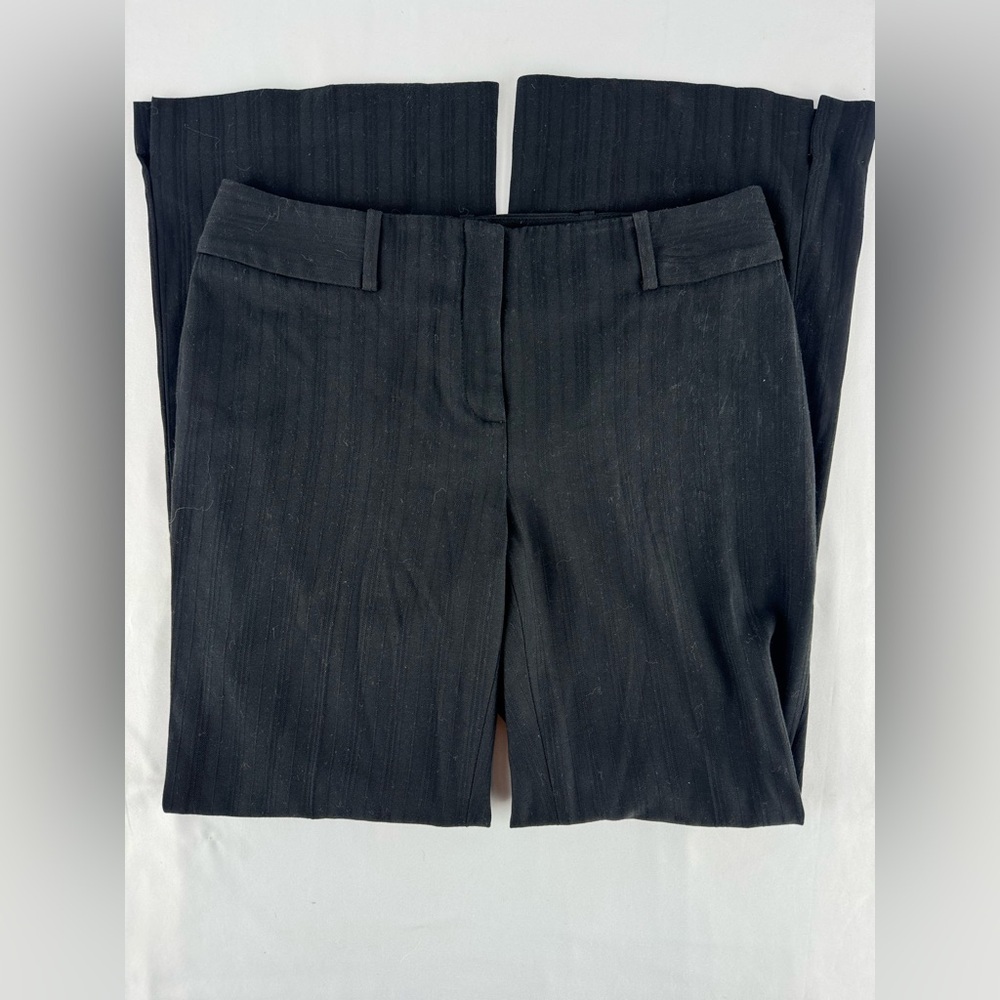 Calson Pin Stripe Black Dress Pants